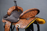 15 In Hilason Western Horse Ranch Cutter American Leather Saddle Brown