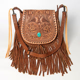 American Darling ADBGZ480 Crossbody Hand Tooled Genuine Leather Women Bag Western Handbag Purse