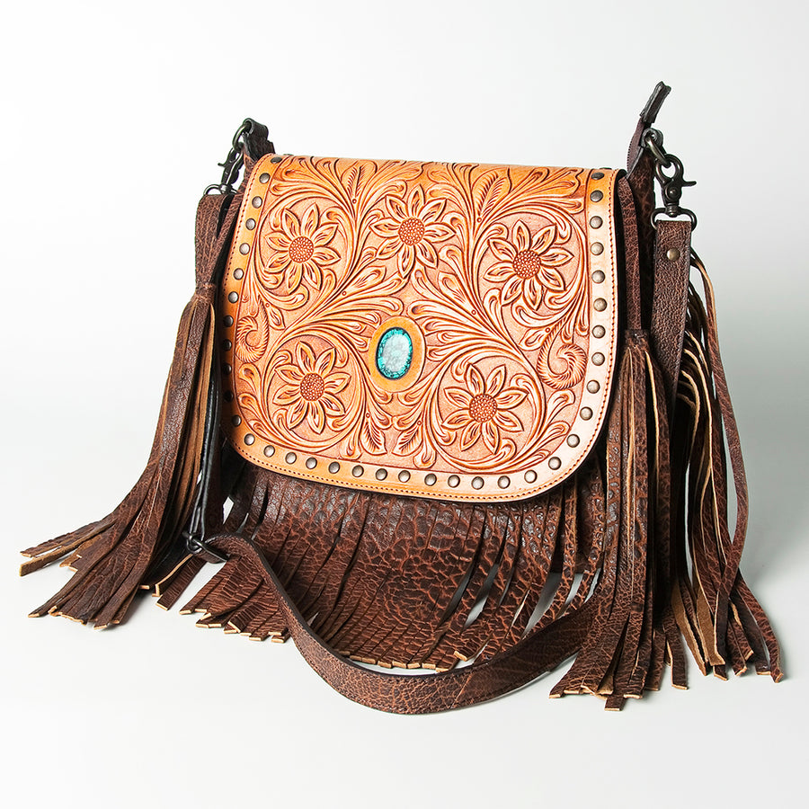 American Darling Crossbody Hand Tooled Genuine Leather Women Bag Western Handbag Purse - Uhorse