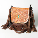 American Darling Crossbody Hand Tooled Genuine Leather Women Bag W. by Hilason – Cowboy and equestrian accessories