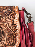 American Darling Crossbody Hand Tooled Genuine Leather Women Bag Western Handbag Purse