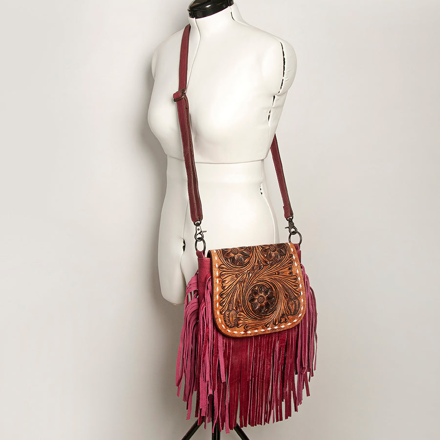 American Darling Crossbody Hand Tooled Genuine Leather Women Bag Western Handbag Purse