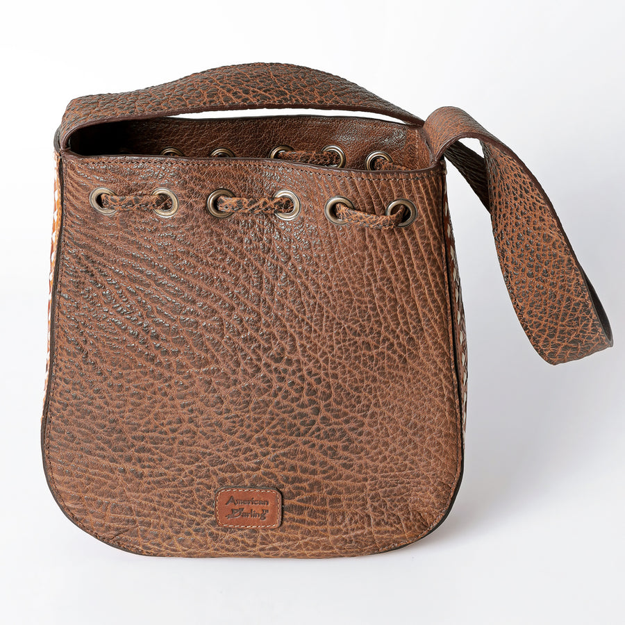 American Darling Bucket Genuine Leather Women Bag Western Handbag Purse