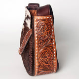 American Darling ADBGZ486 Hobo Hand Tooled Hair-On Genuine Leather Women Bag Western Handbag Purse