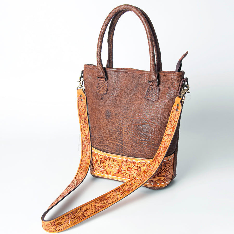 American Darling Tote Hand Tooled Genuine Leather Western Women Bag Handbag Purse | Travel Bags College Casual - Uhorse