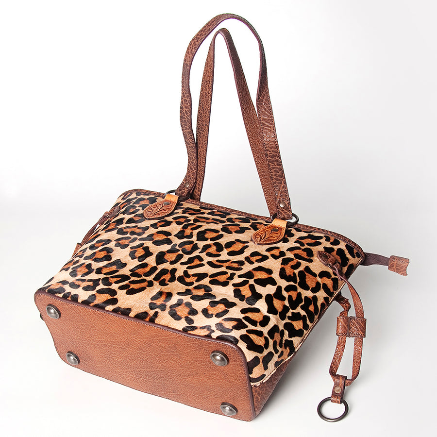 American Darling Tote Hand Tooled Hair on Genuine Leather Western Women Bag Handbag Purse | Travel Bags College Casual
