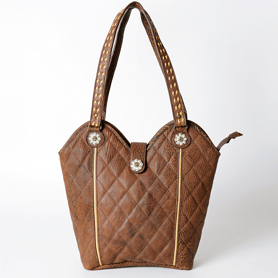 American Darling Tote Genuine Leather Women Bag Western Handbag Purse