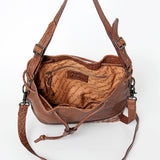 American Darling Bucket Hand Tooled Genuine Leather women bag western handbag purse