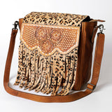 American Darling Messenger I Hand Tooled Hair On Genuine Leather Women by Hilason – Cowboy and equestrian accessories