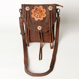 American Darling ADBGZ462A Cross Body Hand Tooled Genuine Leather women bag western handbag purse