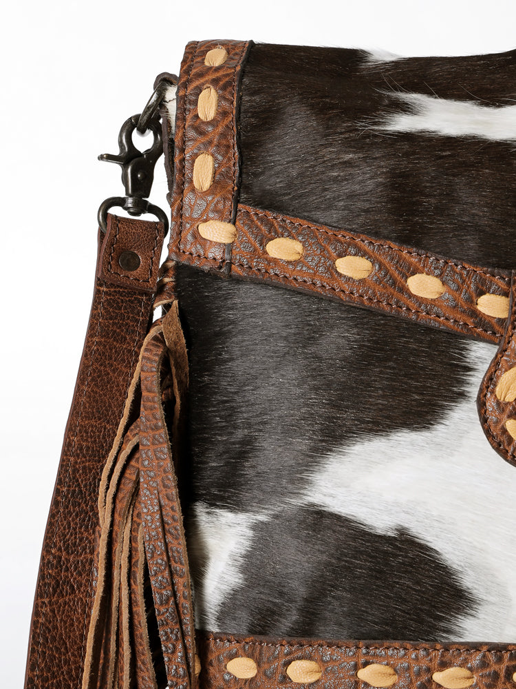 American Darling Messenger Hair On Genuine Leather women bag western handbag purse