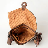 American Darling Messenger Hand Tooled Hair On Genuine Leather women bag western handbag purse
