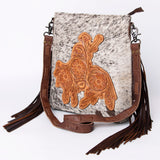 American Darling Hand Tooled Genuine Leather Women Bag Western Handbag Purse