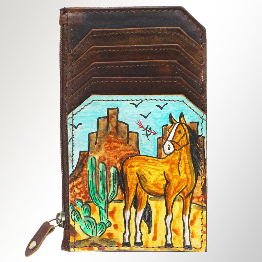 ADCCM101DP37 American Darling Hand Tooled Genuine Leather Women Bag W. by Hilason – Cowboy and equestrian accessories