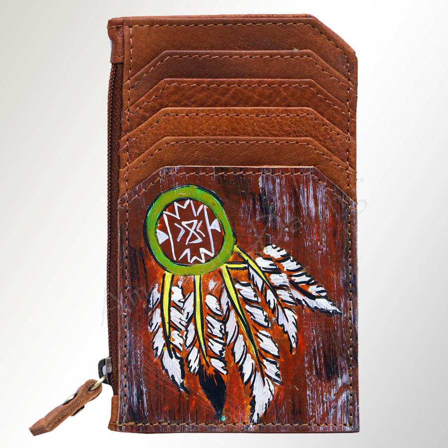 American Darling ADCCM101DP10 Card-Holder Genuine Leather Women Bag W. by Hilason – Cowboy and equestrian accessories