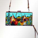 American Darling Wristlet Genuine Leather Women Bag Western Handbag Purse