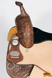 Hilason Western Horse Barrel Racing Trail Pleasure American Leather Saddle Tan Tack