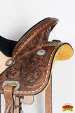 Hilason Western Horse Barrel Racing Trail Pleasure American Leather Saddle Tan Tack
