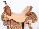 Hilason Western Horse Barrel Racing Trail American Leather Saddle Tan Tack