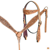 Hilason Western Horse Barrel Racing Trail American Leather Saddle Tan Tack