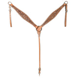 Hilason W. H. American Leather Breast Collar Tan by Hilason – Cowboy and equestrian accessories