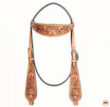 Hilason Western American Leather Horse Tack Set Tan