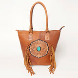 American Darling Tote Hand Tooled Genuine Leather women bag western handbag purse