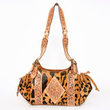 American Darling ADBGA209B Hobo Hand Tooled Hair On Genuine Leather women bag western handbag purse