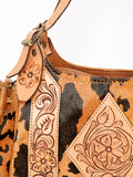 American Darling ADBGA209B Hobo Hand Tooled Hair On Genuine Leather women bag western handbag purse