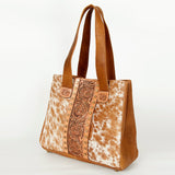 American Darling Tote Hand Tooled Hair On Genuine Leather women bag western handbag purse