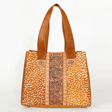 American Darling Tote Hand Tooled Hair On Genuine Leather women bag western handbag purse