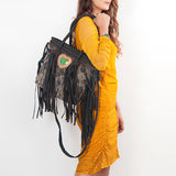 American Darling ADBGD151 Tote Hair-On Genuine Leather Women Bag Western Handbag Purse
