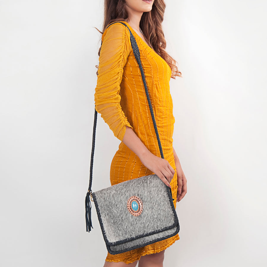 American Darling Cross Body Hair on Genuine Leather Western Women Bag | Handbag Purse Crossbody for Cute