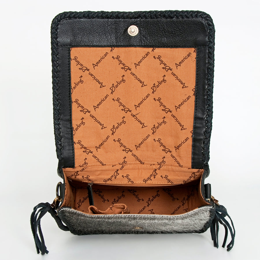 American Darling Cross Body Hair on Genuine Leather Western Women Bag | Handbag Purse Crossbody for Cute