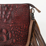 American Darling Cross Body Crocodile Embossed Genuine Leather Western Women Bag Handbag Purse | Crossbody Bag for Women | Cute Crossbody Bag | Crossbody Purse