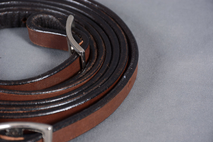 BAR H EQUINE Western Leather Horse Rein With Adjustable Buckle | Reins for Horses