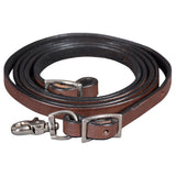 BAR H EQUINE W. Leather H. Rein With Adjustable Buckle by Hilason – Cowboy and equestrian accessories