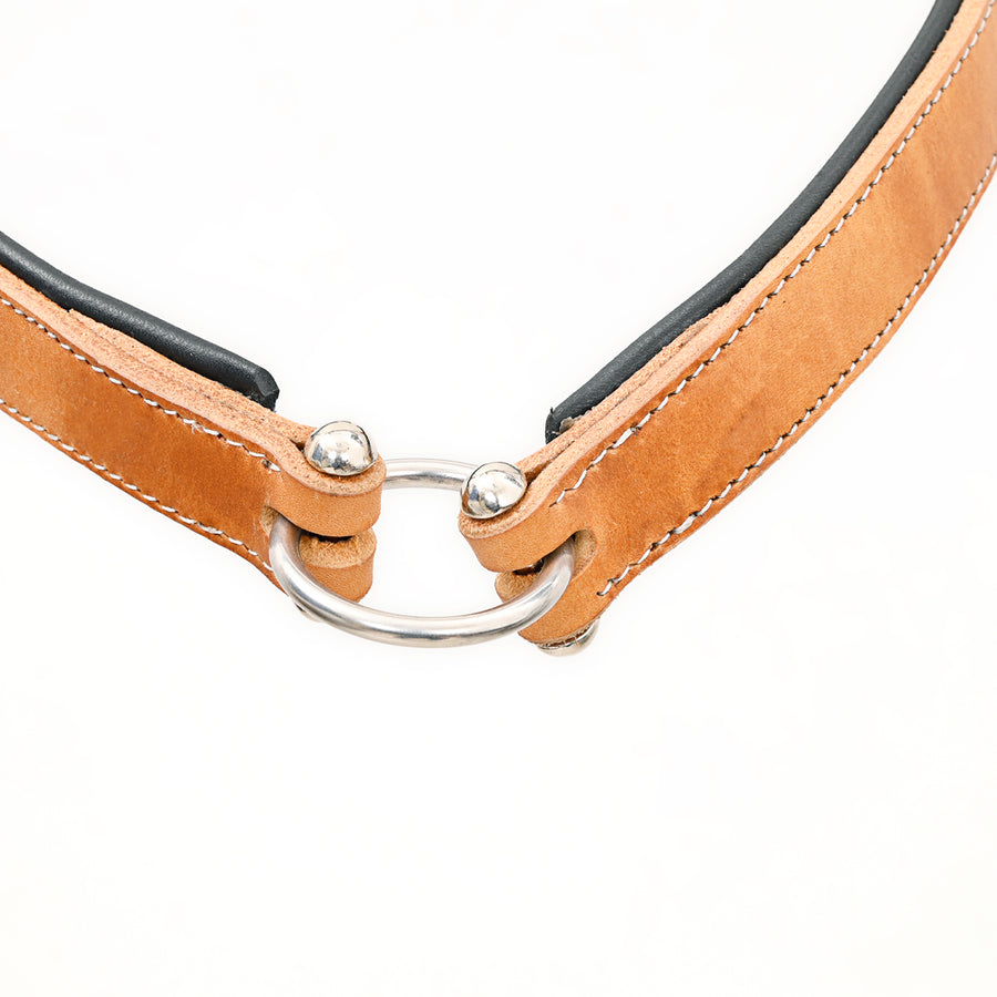 Bar H Equine Western Horse Genuine Leather Hand Tooled Nose band Tan