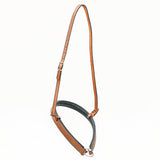 Bar H Equine Western Horse Genuine Leather Nose band Brown