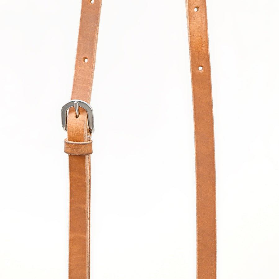 Bar H Equine Horse Genuine Leather Tie Downs Snap Ends Tan
