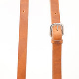 Bar H Equine Horse Genuine Leather Tie Downs Snap Ends Tan