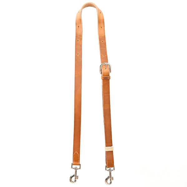 Bar H Equine Horse Genuine Leather Tie Downs Snap Ends Tan - Uhorse