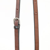 Bar H Equine Horse Genuine Leather Tie Downs Snap Ends Brown