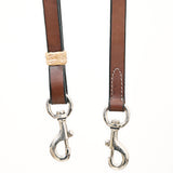 Bar H Equine Horse Genuine Leather Tie Downs Snap Ends Brown