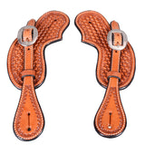 Bar H Equine Leather Spurs Straps for Adults - W. Womens Spur Straps by Hilason – Cowboy and equestrian accessories