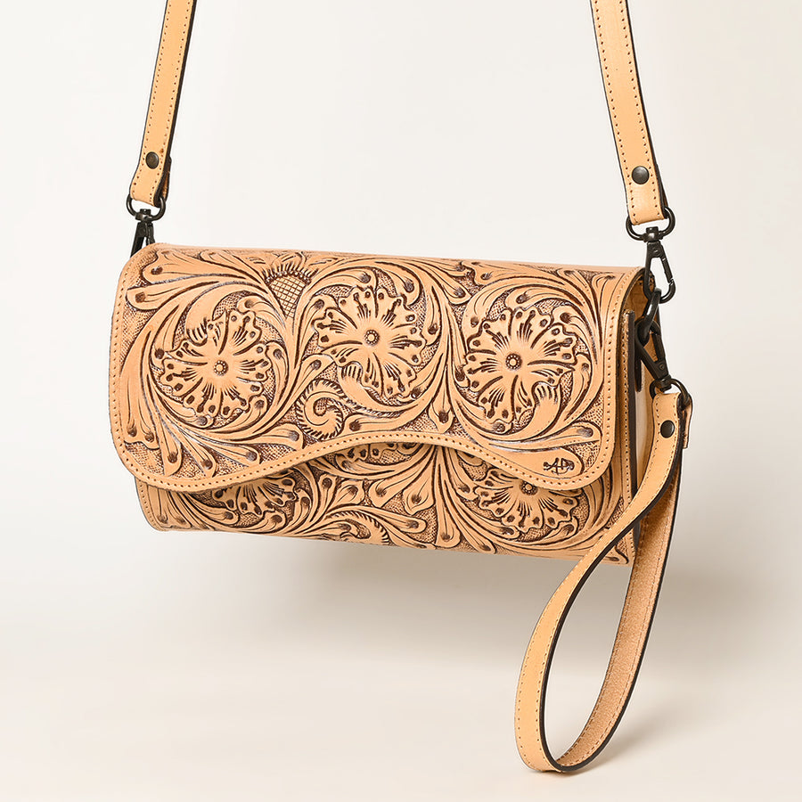 American Darling Wallet Hand Tooled Genuine Leather women bag western handbag purse - Uhorse