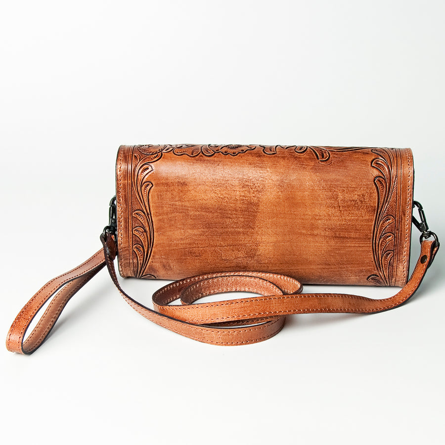 American Darling Wallet Hand Tooled Genuine Leather Women Bag Western Handbag Purse | Womens Handbags |Leather for Summer