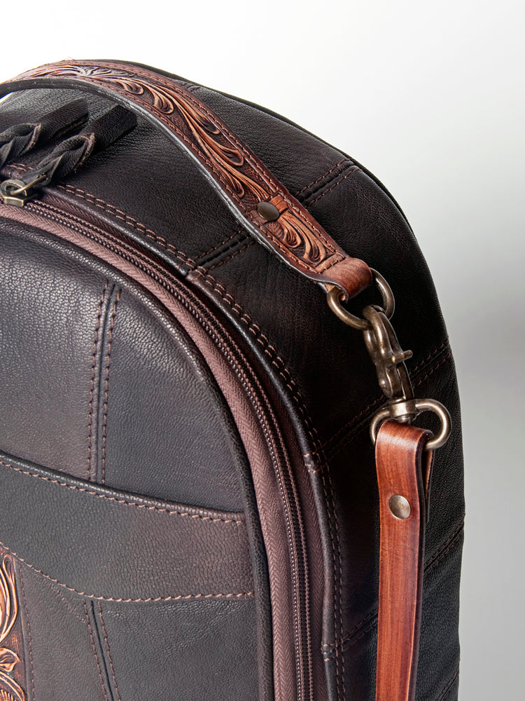 American Darling Backpack Hand Tooled Genuine Leather Western Women Bag Handbag Purse | for Laptop School
