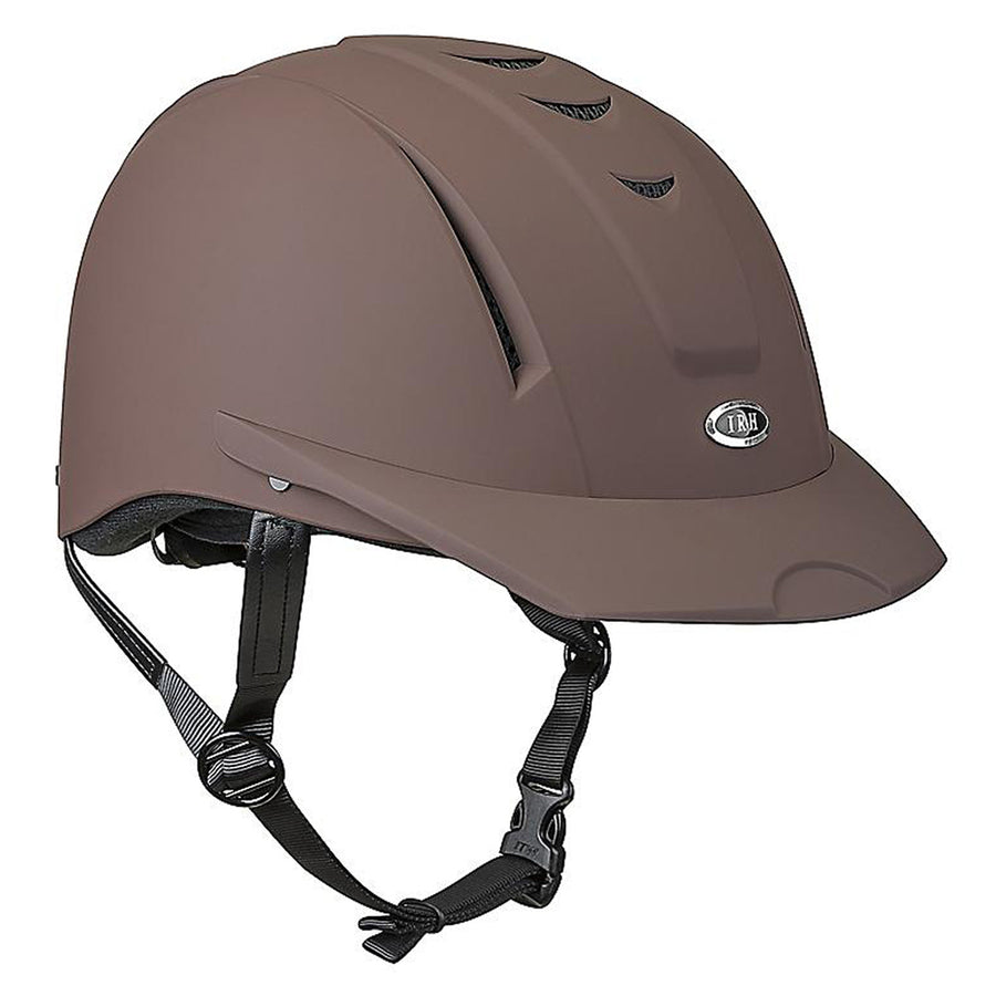 Horze Western Lightweight Protective Comfortable Horse Riding Helmet Brown - Uhorse
