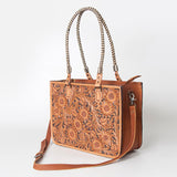 American Darling ADBG771 Tote Hand Tooled Genuine Leather Women Bag Western Handbag Purse